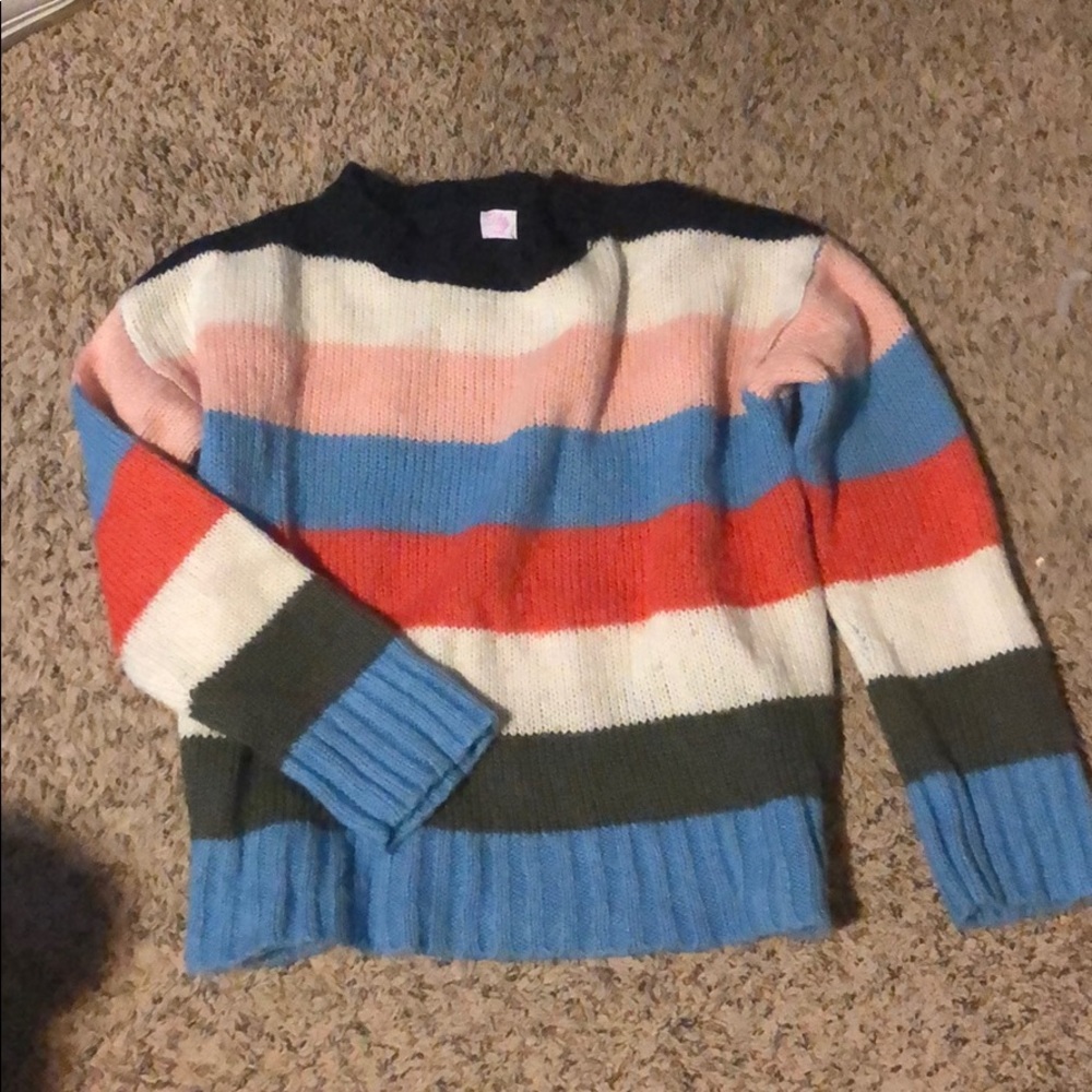 Colored striped sweater!!